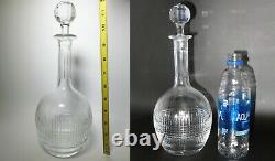 Baccarat Nancy Decanter Cut Crystal Glass Signed Used