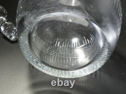 Baccarat Nancy Decanter Cut Crystal Glass Signed Used