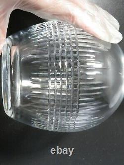 Baccarat Nancy Decanter Cut Crystal Glass Signed Used