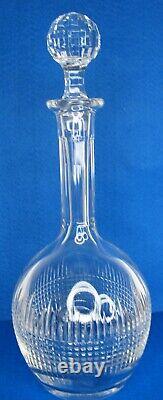 Baccarat Nancy Decanter & Stopper Cut Crystal Glass Signed 13 Tall & MINTY