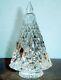 Baccarat Noel Diamond Cut Crystal Fir Christmas Tree Clear 2807390 New in Box