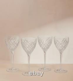 Barwell Cut Crystal Red Wine Glass, Set of Four
