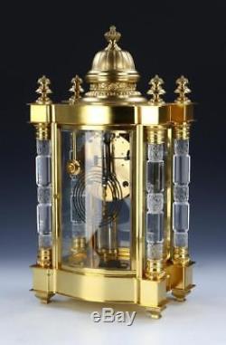 Beautiful Ansonia Utopia Model Cut Glass Crystal Regulator Clock