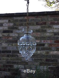 Beautiful Cut Glass And Lead Crystal Vintage Chandelier