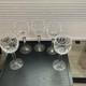 Beautiful Set of 5 WATERFORD CRYSTAL HANDMADE (Cut Foot) Hock Wine Glasses