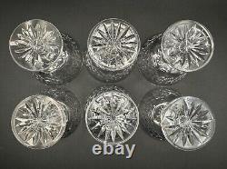 Beautiful Set of 6 WATERFORD CRYSTAL Adare (Cut) Champagne /Sherbet Glasses MINT