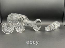 Beautiful WATERFORD CRYSTAL Ashling (Cut) Decanter withStopper & 2 Cordial Glasses