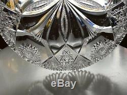 Bergen Columbia Stunning Large American Brilliant (abp) Cut Glass Crystal Tray