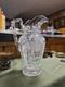 Big Antique Rare Signed Hawkes American Brilliant Cut Flower Glass Pitcher Ewer