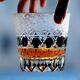 Black Edo Kiriko Drinking Glass New Style Hand Cut Crystal Whisky Cup 11oz