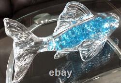 Blue Antique Crystal Glass Cut Brilliant American Vintage France Blue marbles