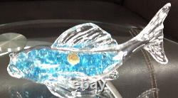 Blue Antique Crystal Glass Cut Brilliant American Vintage France Blue marbles