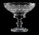 Bohemia Crystal, 8 Diameter Crystal Cut Fruit Bowl on a Stem