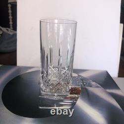 Bohemia Crystal Marquis Highball 350ml Cut Lead Glass Set 6 Czechoslovakia GUC