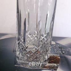 Bohemia Crystal Marquis Highball 350ml Cut Lead Glass Set 6 Czechoslovakia GUC