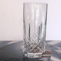 Bohemia Crystal Marquis Highball 350ml Cut Lead Glass Set 6 Czechoslovakia GUC