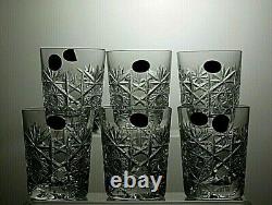 Bohemia Crystal Queen Lace Cut Tumblers Set Of 6 3 1/2 (9 Cm) Tall