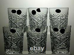 Bohemia Crystal Queen Lace Cut Tumblers Set Of 6 3 1/2 (9 Cm) Tall