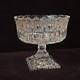 Bohemia Czech Crystal Hand cut 7.75 Pedestal Bowl