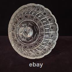 Bohemia Czech Crystal Hand cut 7.75 Pedestal Bowl