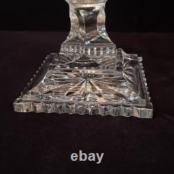 Bohemia Czech Crystal Hand cut 7.75 Pedestal Bowl