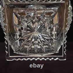 Bohemia Czech Crystal Hand cut 7.75 Pedestal Bowl