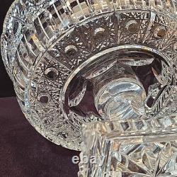Bohemia Czech Crystal Hand cut 7.75 Pedestal Bowl