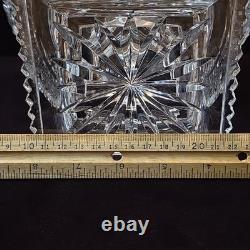 Bohemia Czech Crystal Hand cut 7.75 Pedestal Bowl