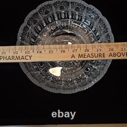 Bohemia Czech Crystal Hand cut 7.75 Pedestal Bowl