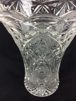 Bohemia Hand Cut Crystal Glass Vase