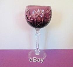 Bohemian 6 Cut to Clear Colored Wine Stems