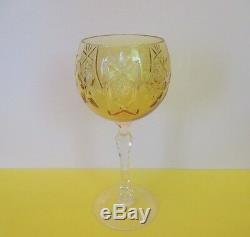 Bohemian 6 Cut to Clear Colored Wine Stems