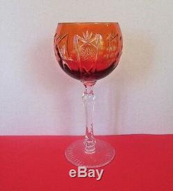 Bohemian 6 Cut to Clear Colored Wine Stems