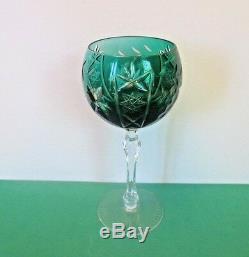 Bohemian 6 Cut to Clear Colored Wine Stems