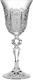 Bohemian Crystal Set of 6 Stem Liqueur Glasses 2Oz. /60Ml. Hand Cut Elegant Vinta