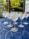 Bohemian Cut Crystal Queen Lace Wine Glasses Set of 6