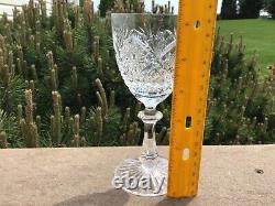 Bohemian Cut Glass Wine Stems Set (12) 6 1/4 5 Oz Fine Crystal