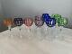 Bohemian Cut To Clear Crystal Cordial Shot Glasses Set Of 11