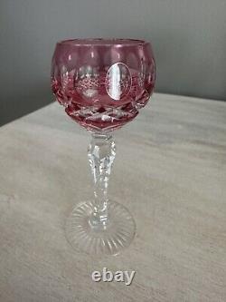 Bohemian Cut To Clear Crystal Cordial Shot Glasses Set Of 11