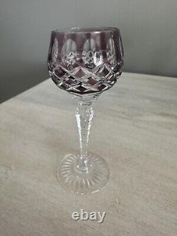 Bohemian Cut To Clear Crystal Cordial Shot Glasses Set Of 11