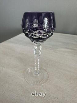 Bohemian Cut To Clear Crystal Cordial Shot Glasses Set Of 11
