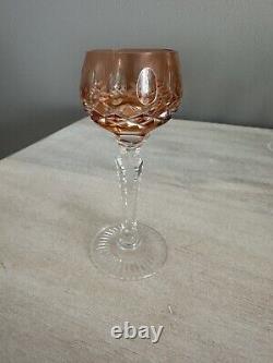 Bohemian Cut To Clear Crystal Cordial Shot Glasses Set Of 11