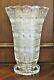 Bohemian Czech Crystal 10 Tall Vase Hand Cut Queen Lace 24% Lead Glass