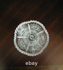 Bohemian Czech Crystal 11 Vase Hand Cut Queen Lace 24% Lead Glass