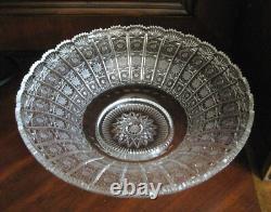Bohemian Czech Crystal 16 (40 Cm) Round Bowl Hand Cut Queen Lace 24% Lead Glass