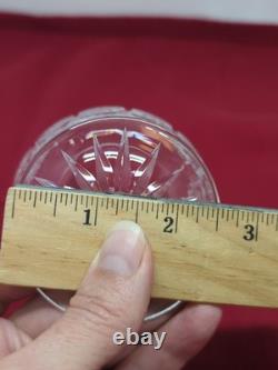 Bohemian Czech Cut Crystal Brandy Glass Queen's Lace Set of 6 4.25 Tall 8oz