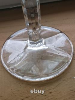 Bohemian Vintage Cut To Clear Multicolor Crystal Wine Glasses In Box Set Of Six