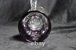 Boho Chic Nachtmann Traube Amethyst Cut Crystal Port Wine Glasses Set Germany