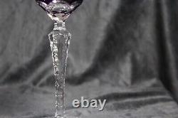 Boho Chic Nachtmann Traube Amethyst Cut Crystal Port Wine Glasses Set Germany