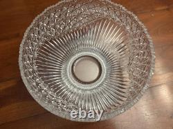 Bowl, American Brilliant Cut Glass, Hobstar, Strawberry Diamond And Fan Motif
